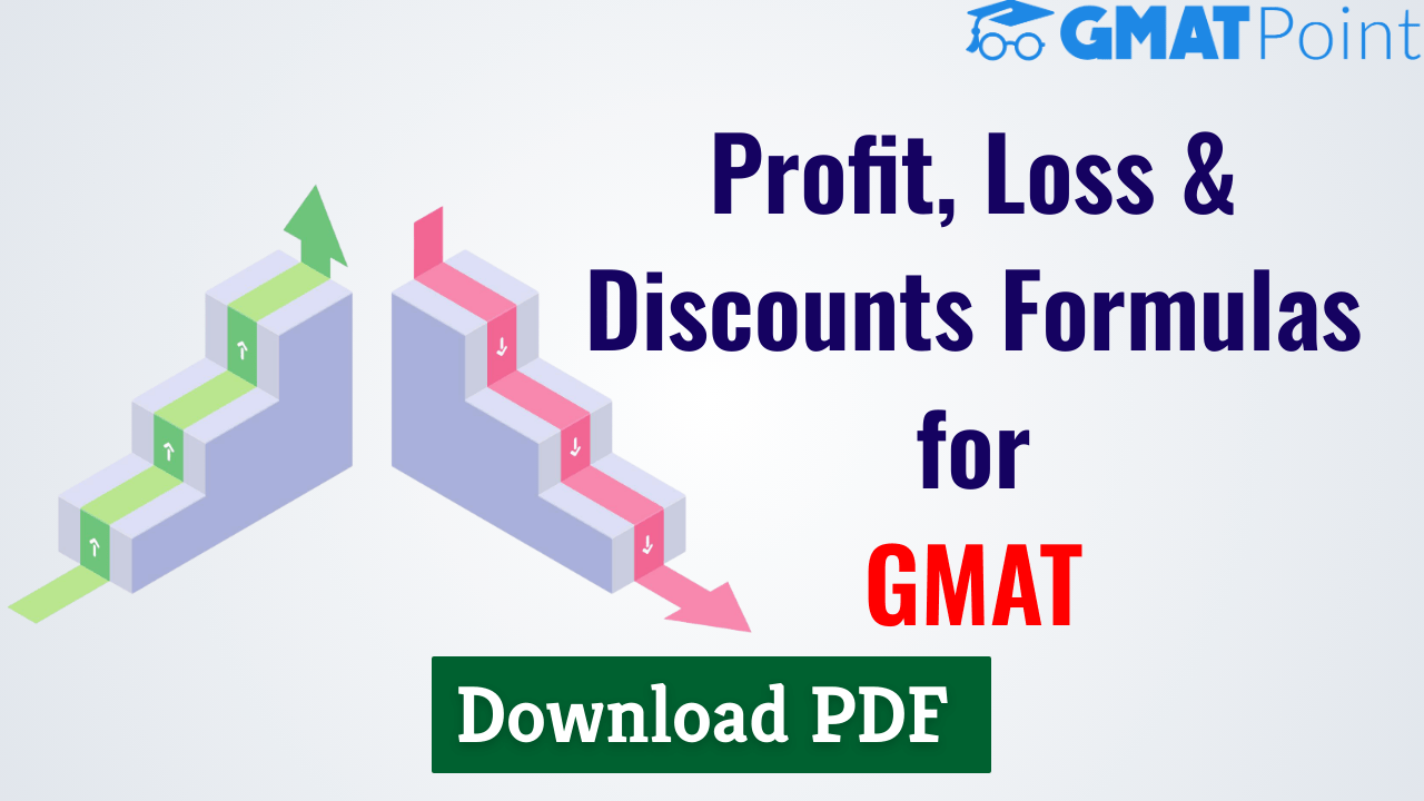 Profit Loss Discount Formulas For GMAT PDF GMAT Point By Cracku