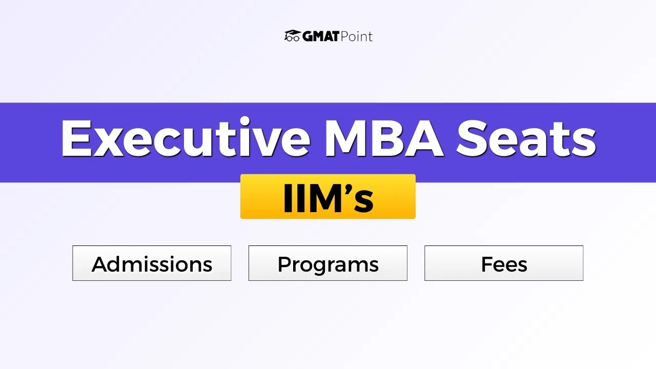 Executive MBA Seats In IIMs, Admissions, Programs, Fees