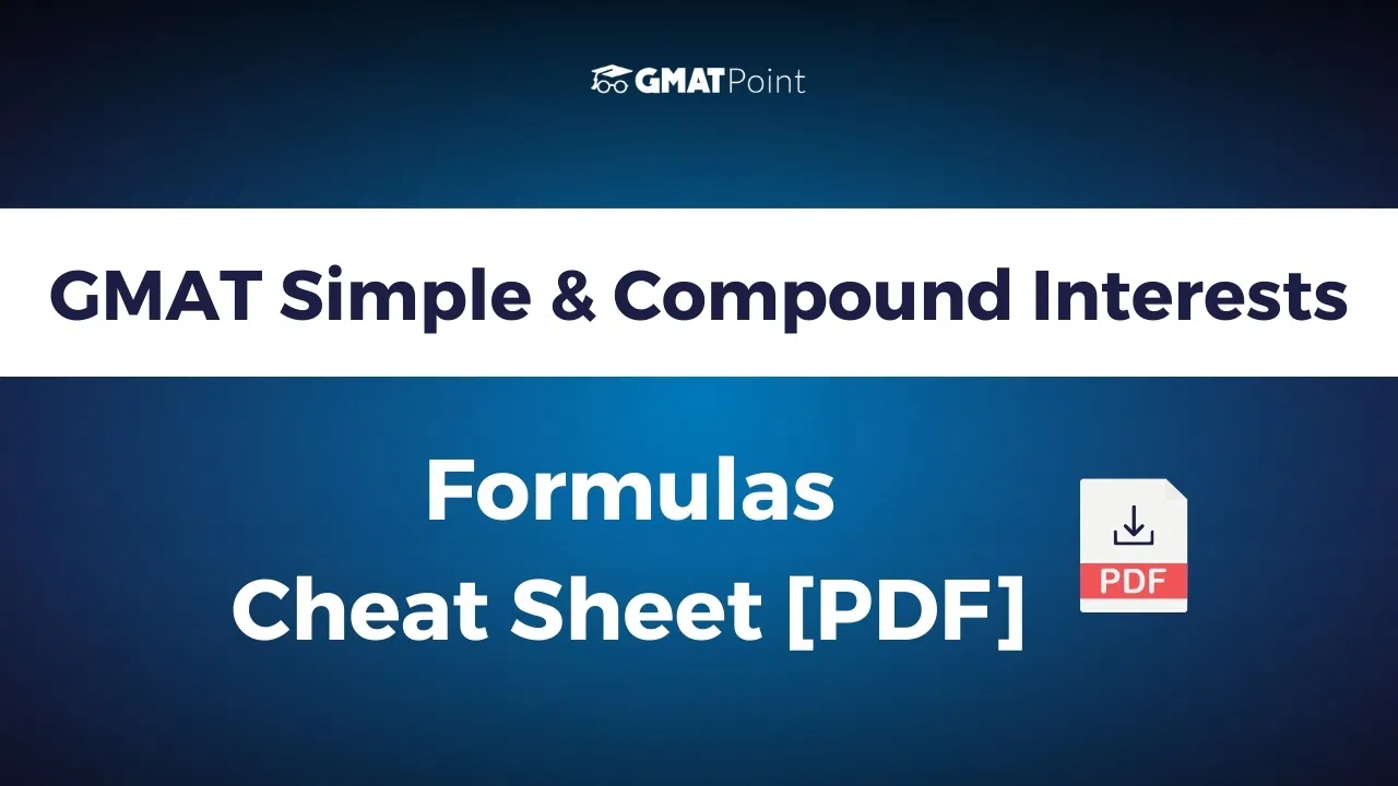 GMAT  Simple Interest and Compound Interest Formula  PDF