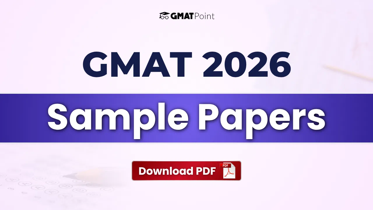 GMAT Sample Paper 2026, Practice Tests With Solutions PDF