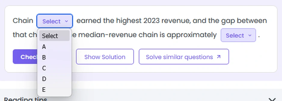 Select Your Answer